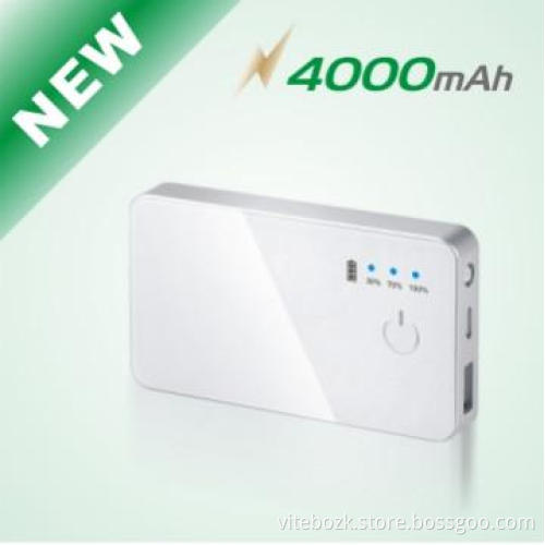 2013 promotion power bank Charger 4000mAh with Torch Function
